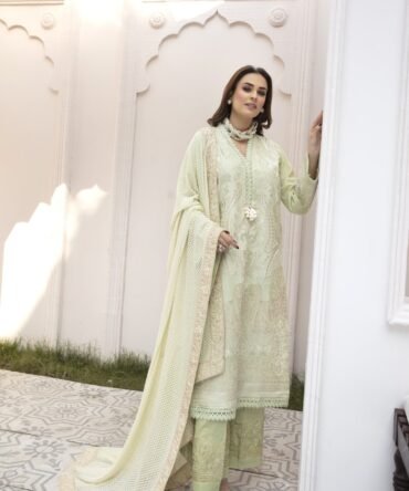 Gold - Embroidered Swiss Voil