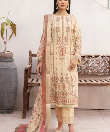 Embroidered Lawn Collection with Digital Printed Dupatta