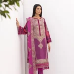 Embroidered Digital Printed Lawn with Embroidered Chiffon Dupatta