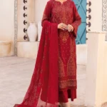 Embroideréd Swiss Voile With Embroidered Chiffon Dupatta