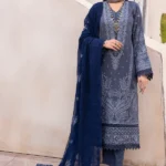 Embroideréd Swiss Voile With Embroidered Chiffon Dupatta