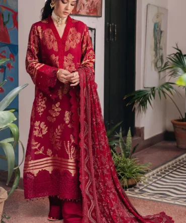 Maya Embroidered Cambric Jacquard